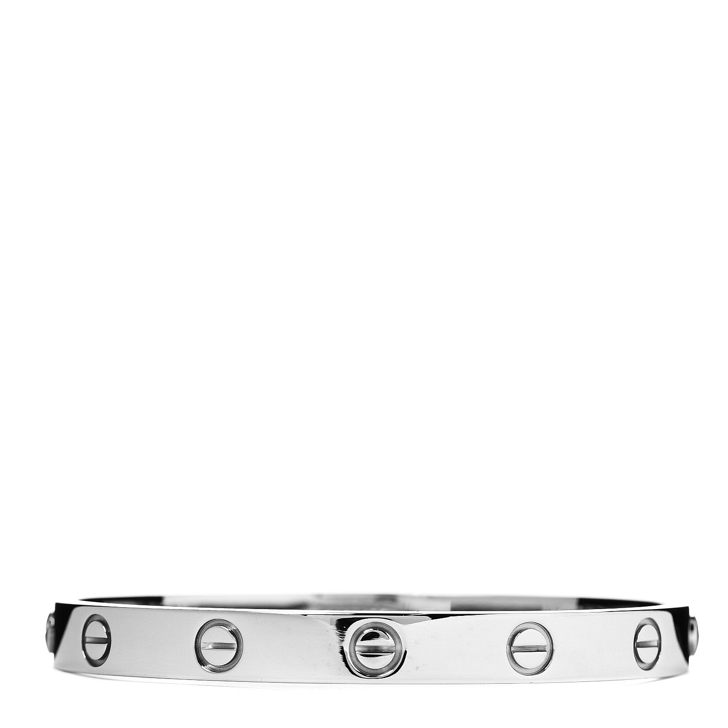 Cartier 18K White Gold LOVE Bracelet 16 1 of 3