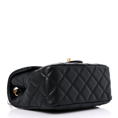 Chanel Lambskin Quilted Mini Pearl Crush Flap Black 4 of 10