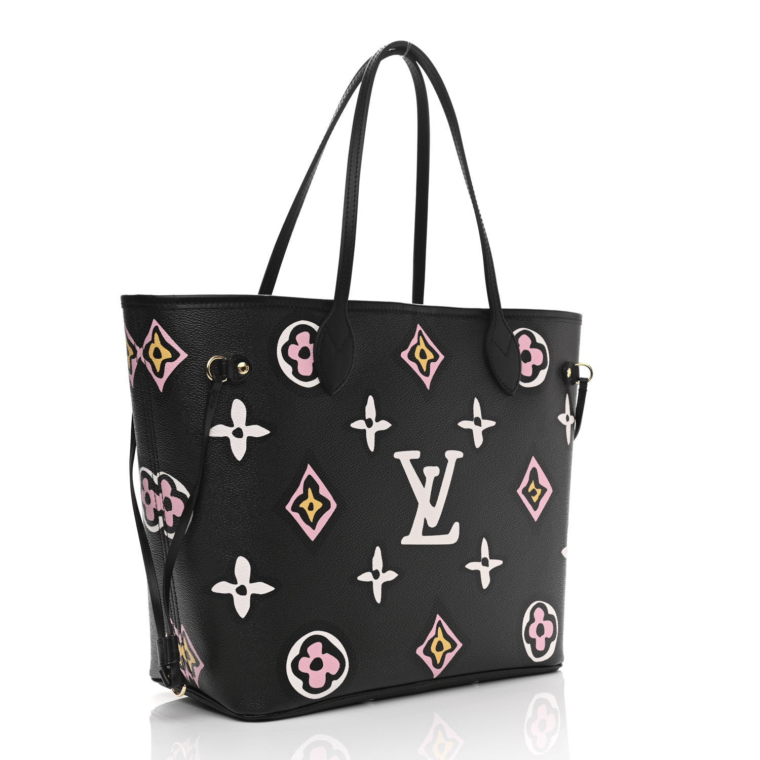 Louis Vuitton Monogram Giant Wild At Heart Neverfull MM Black 4 of 10