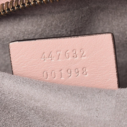 Gucci Calfskin Matelasse GucciGhost Small GG Marmont Chain Shoulder Bag Perfect Pink Rosa Ivory 8 of 14