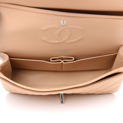 Chanel Caviar Quilted Medium Double Flap Beige 4 of 9