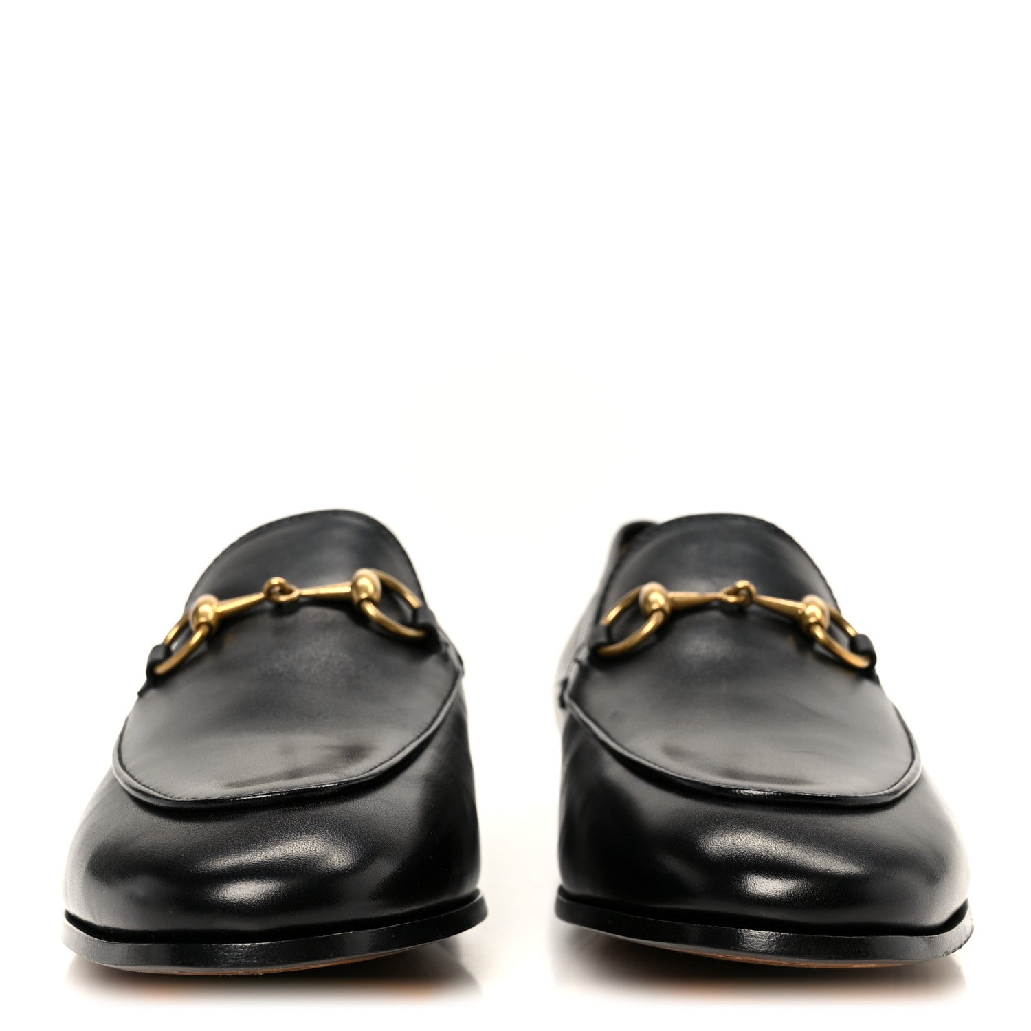 Gucci Calfskin Womens Jordaan Loafers 37 Black 3 of 10