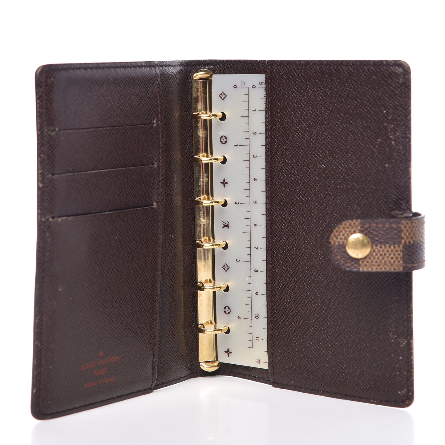 Damier Ebene Small Ring Agenda Cover