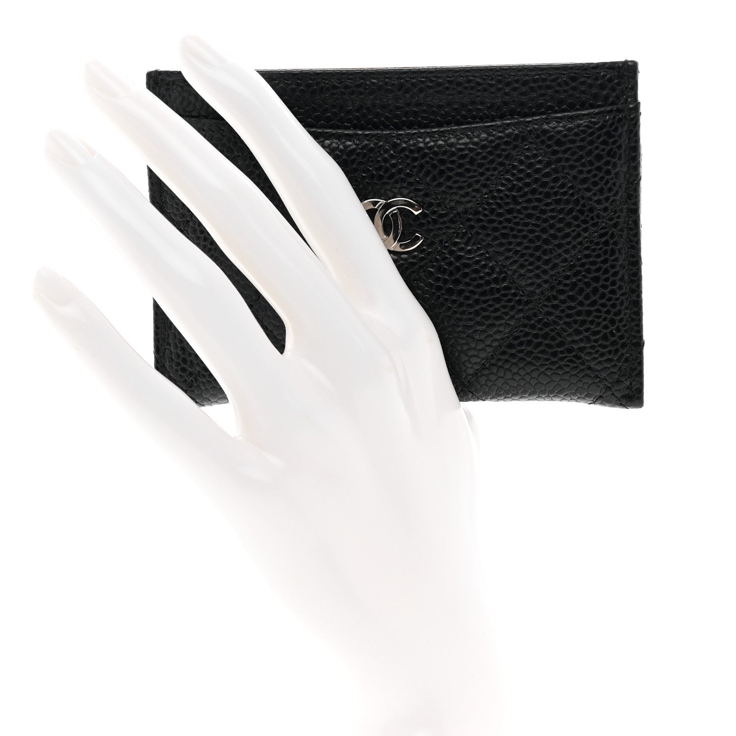 Chanel Caviar Quilted Card Holder Black 2 of 9