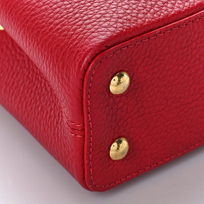 Louis Vuitton Taurillon Mini Capucines Scarlet 7 of 8