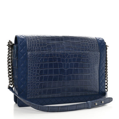 Chanel Alligator Large Boy Reverso Flap Boy 3 of 10