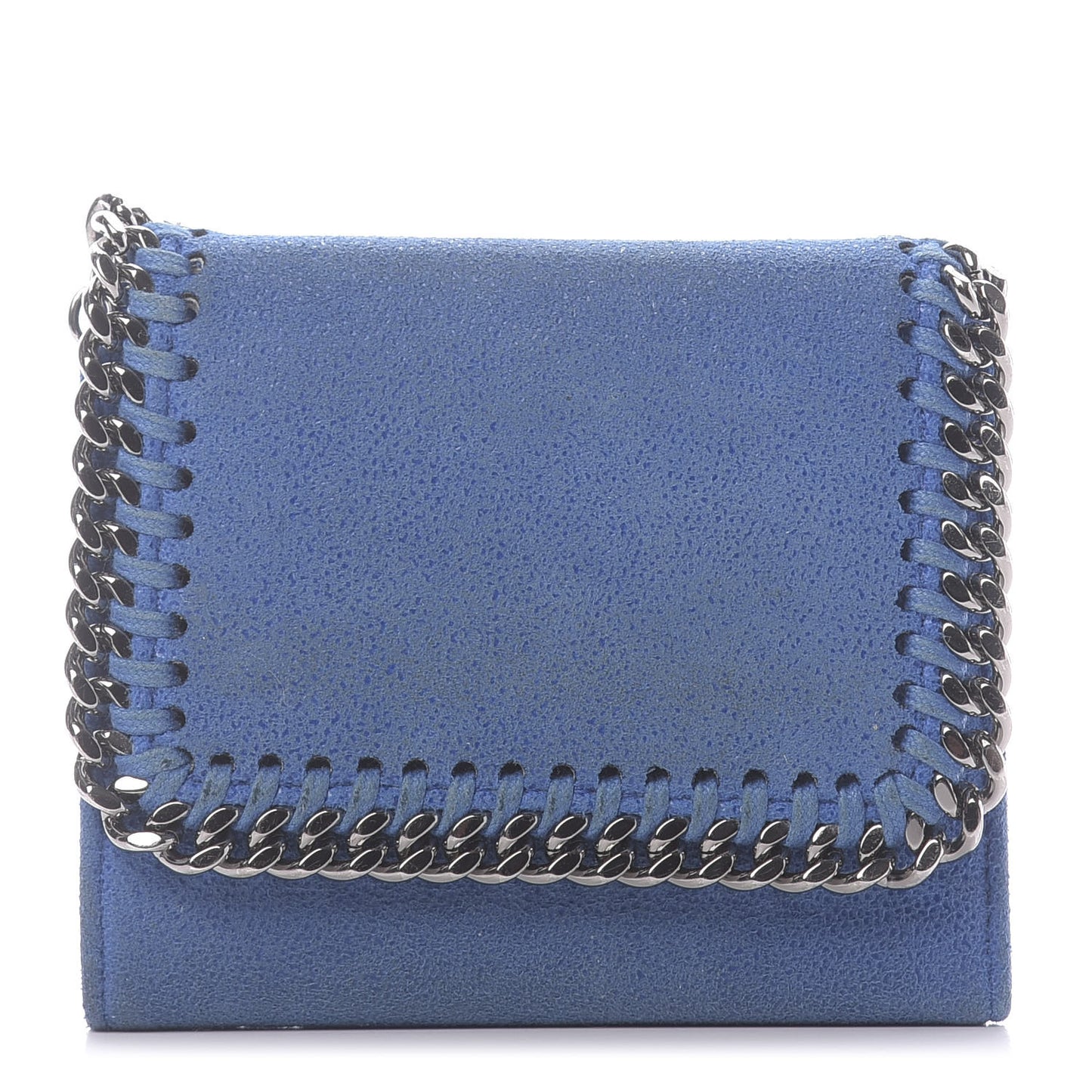 Shaggy Deer Small Falabella Wallet Blue
