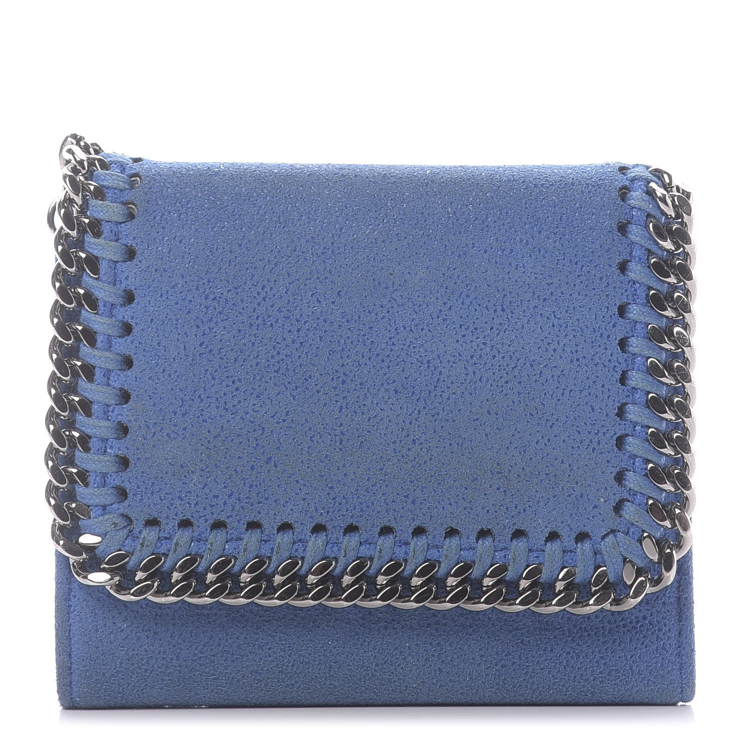 Stella McCartney Shaggy Deer Small Falabella Wallet Blue 1 of 10