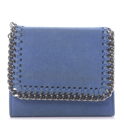 Stella McCartney Shaggy Deer Small Falabella Wallet Blue 1 of 10