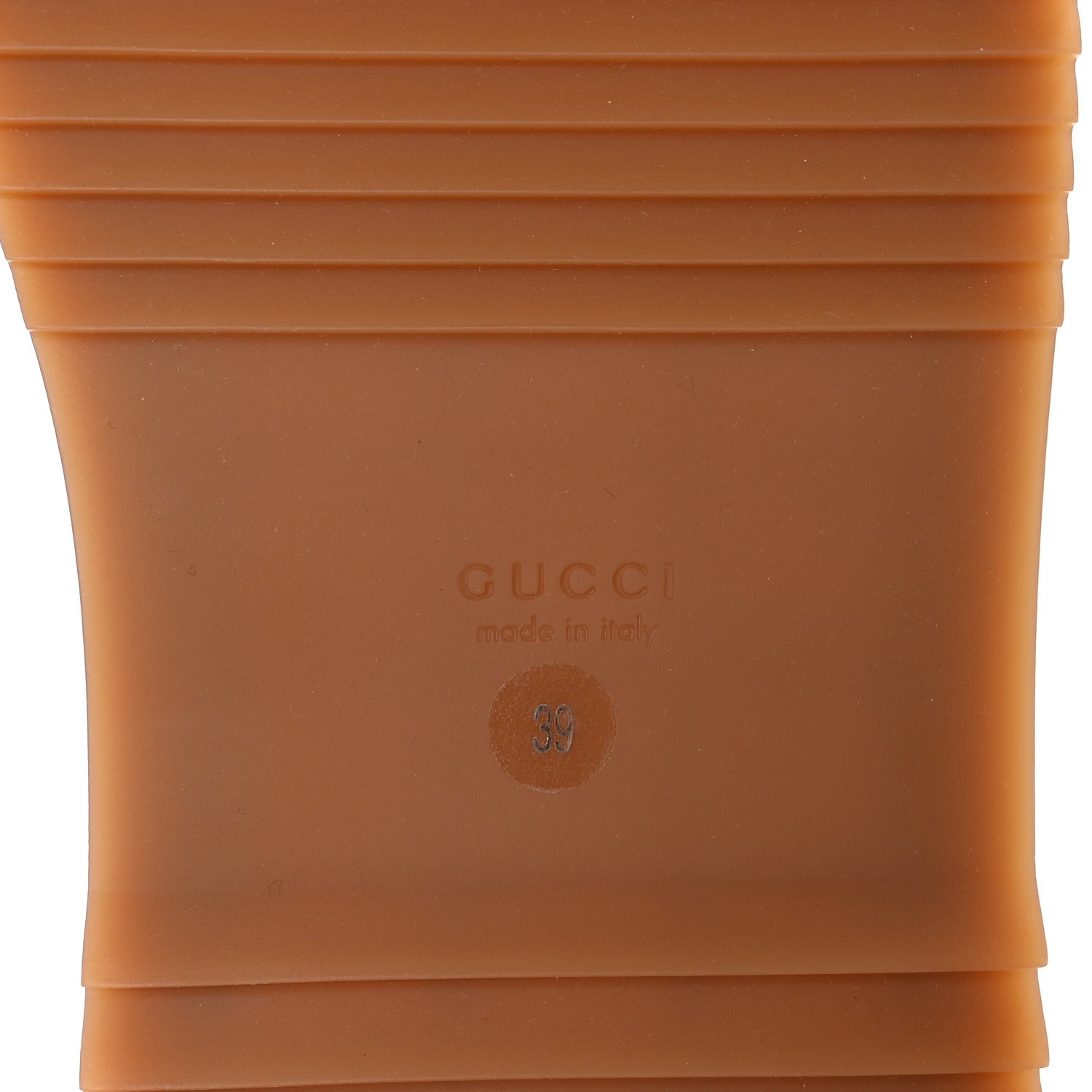 Gucci Monogram Maxi GG Angelina Platform 55mm Slide Sandals 39 Camel Ebony 8 of 9