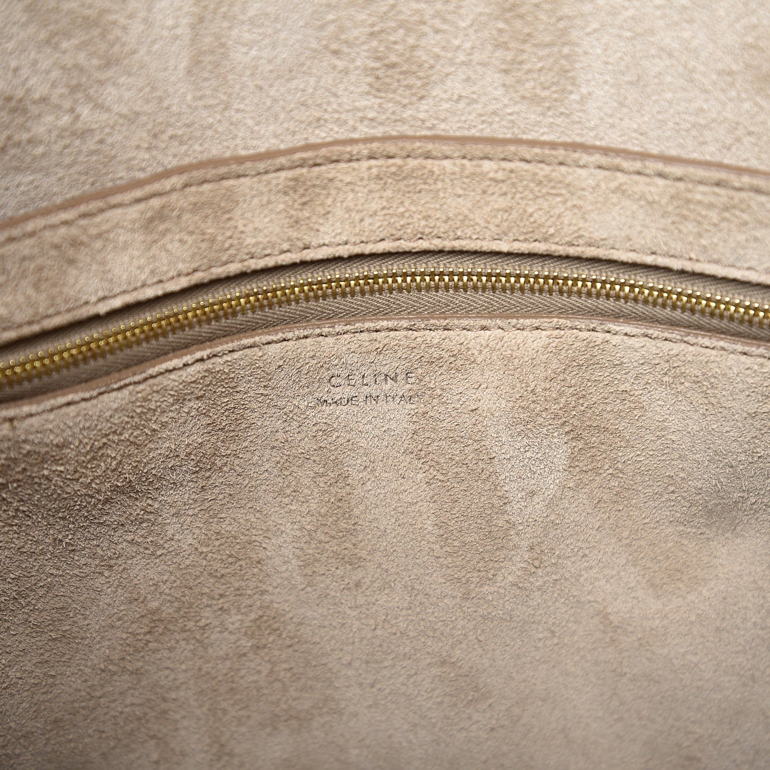 Celine Soft Grained Calfskin Sangle Bucket Bag Dune 6 of 12