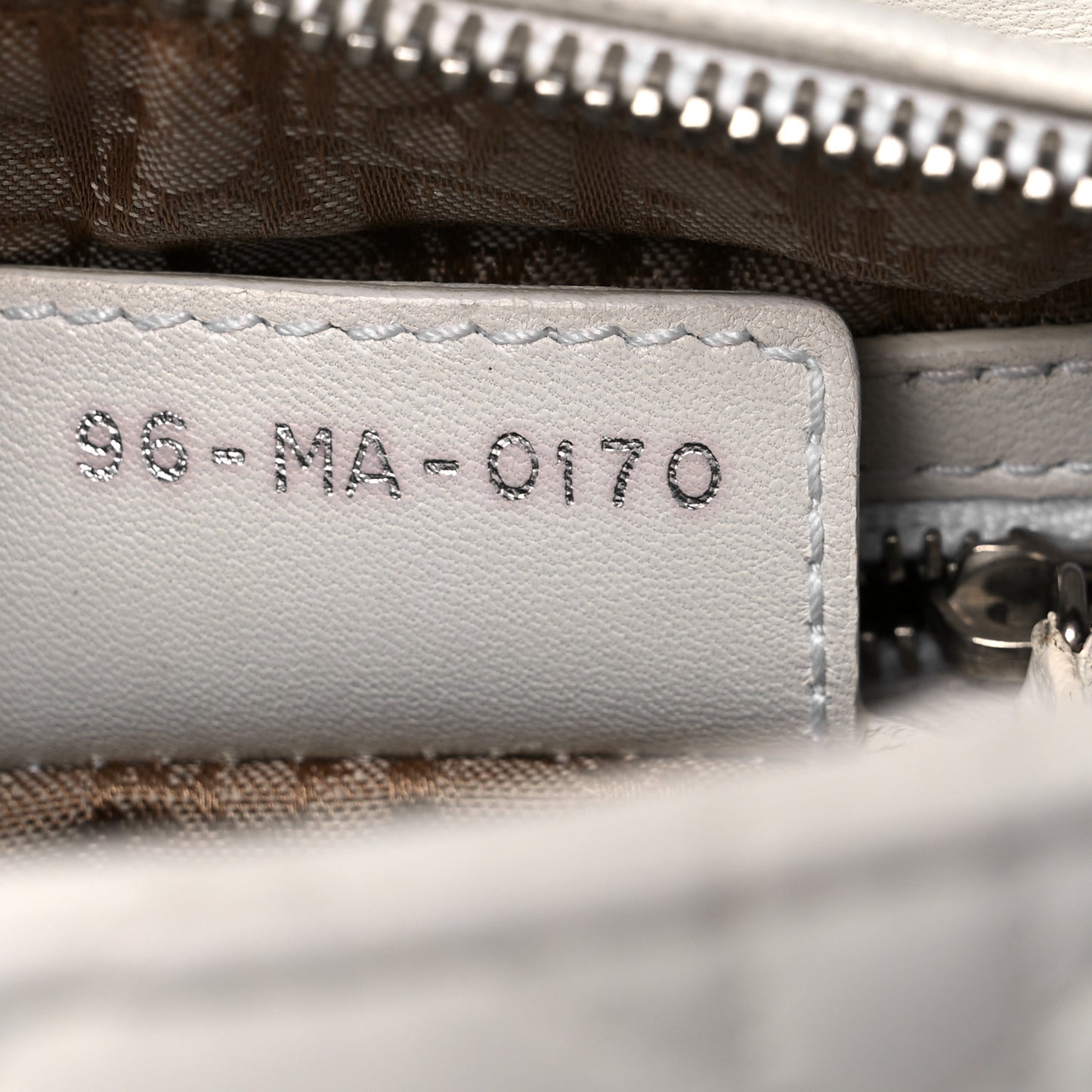 Lambskin Cannage Medium Lady Dior White