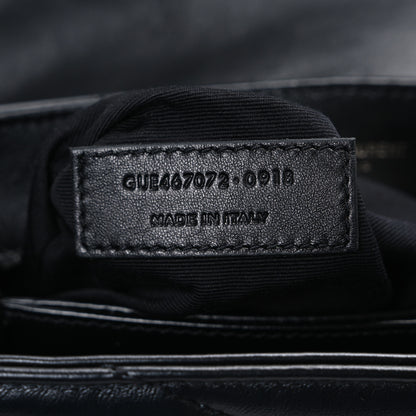 Saint Laurent Calfskin Y Quilted Monogram Monochrome Toy Loulou Crossbody Bag Black 7 of 10