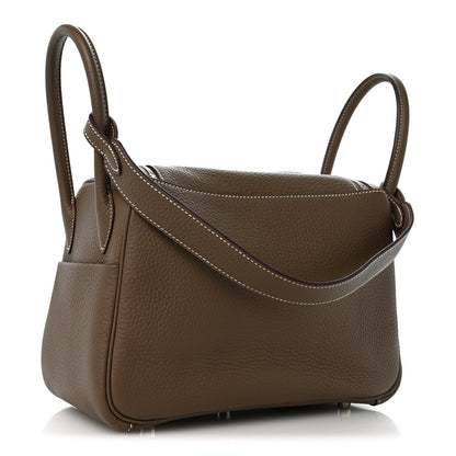 Hermes Taurillon Clemence Lindy 26 Etoupe 2 of 9