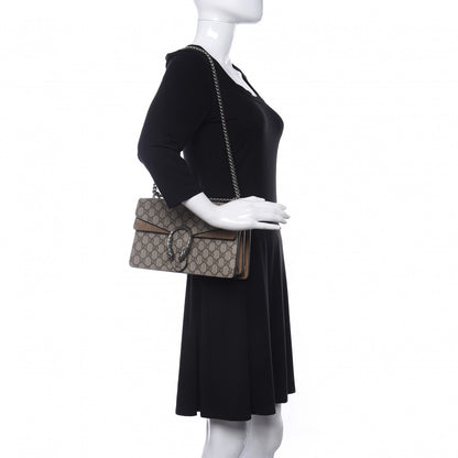 Gucci GG Supreme Monogram Small Dionysus Shoulder Bag Taupe 2 of 13