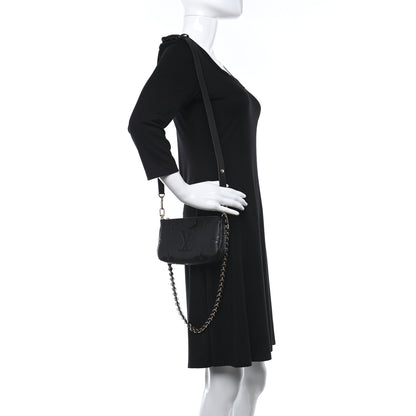 Louis Vuitton Empreinte Monogram Giant Multi Pochette Accessories Mini Pochette Black 2 of 7