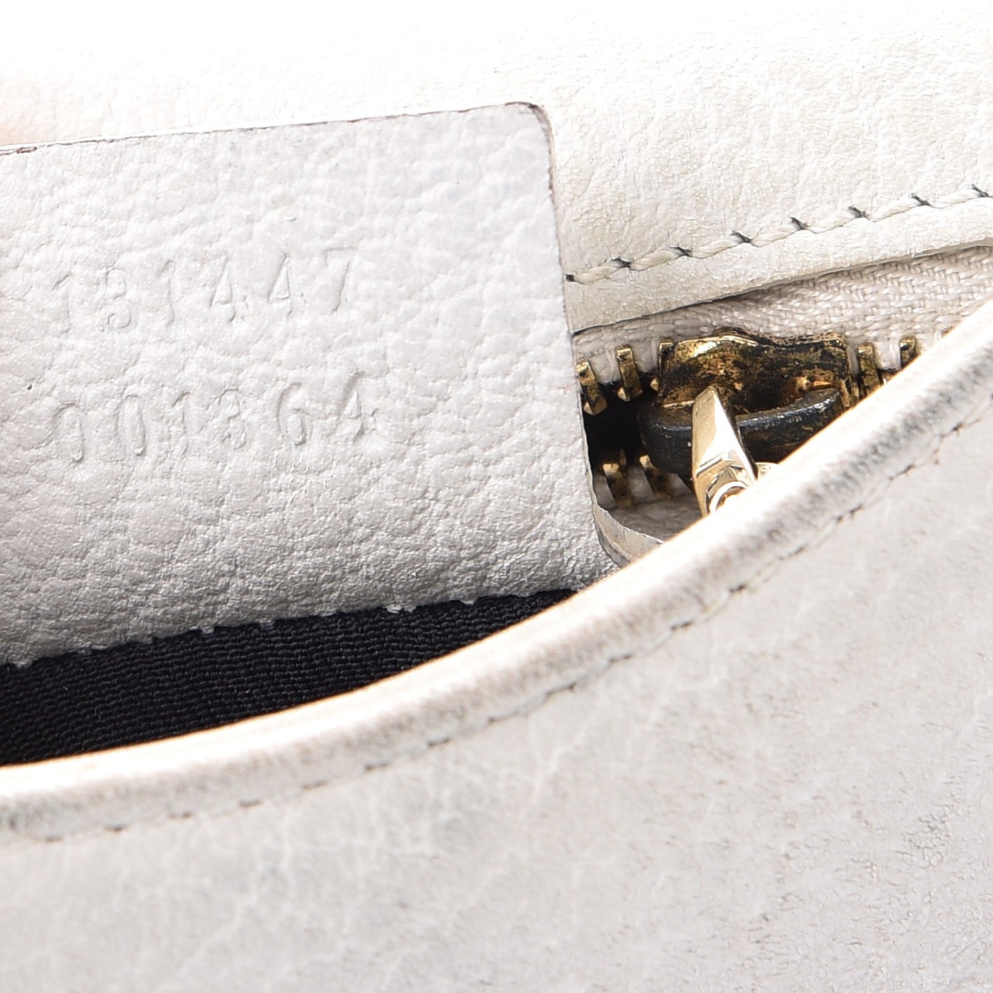 Calfskin Web Small Blondie Shoulder Bag White