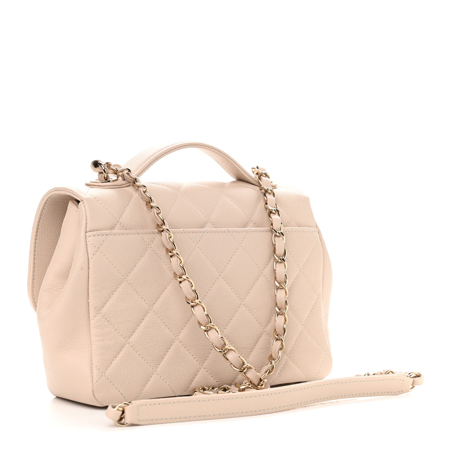 Chanel Caviar Quilted Medium Business Affinity Flap Beige 3 of 11