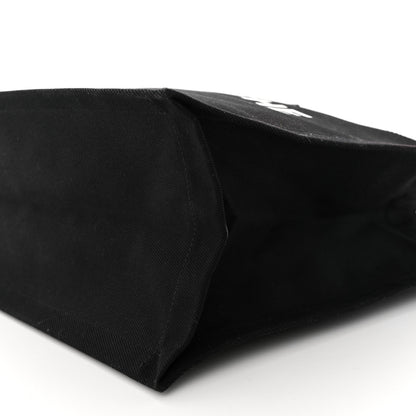 Saint Laurent Linen Calfskin Rive Gauche Tote Black 9 of 15