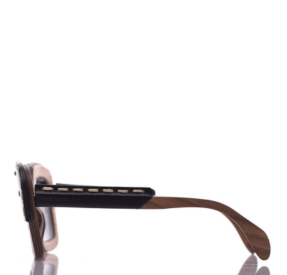 Prada Wooden Sunglasses SPR 26R Nut Canaletto 3 of 9