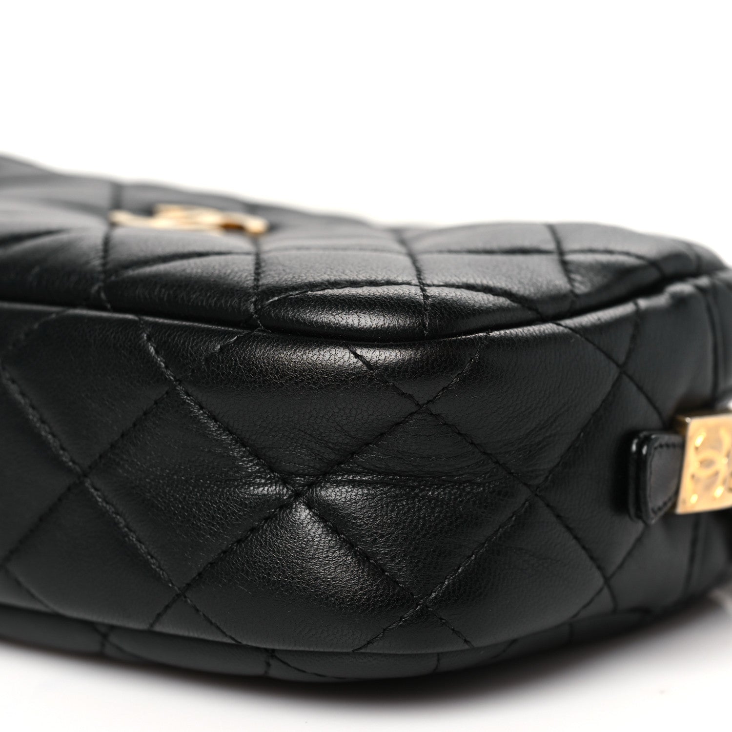 Chanel Lambskin Quilted Small Timeless Camera Case Black 10 of 10