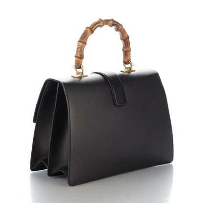 Gucci Calfskin Bamboo Web Large Dionysus Top Handle Bag Black Bright Evergreen Hibiscus Red 5 of 9