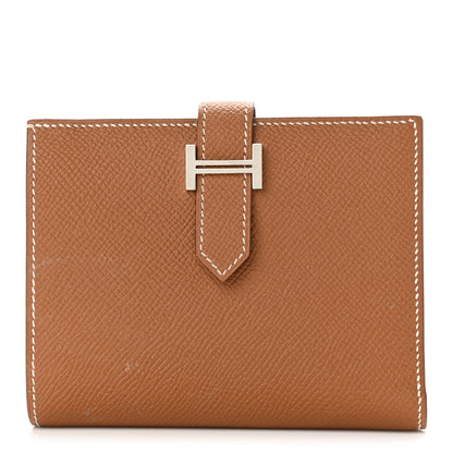 Hermes Epsom Bearn Compact Wallet Gold 1 of 12