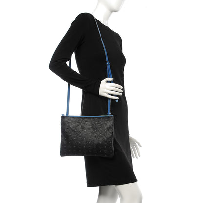 MCM Visetos Medium Crossbody Pouch Black 2 of 7