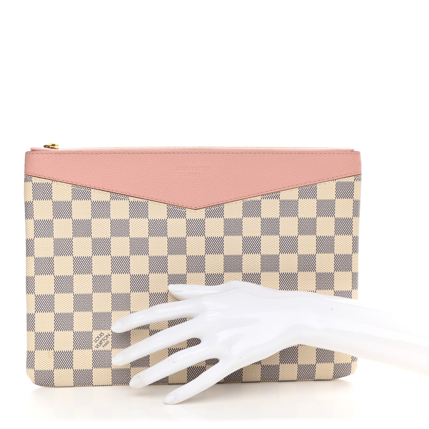 Damier Azur Daily Pouch Rose Poudre