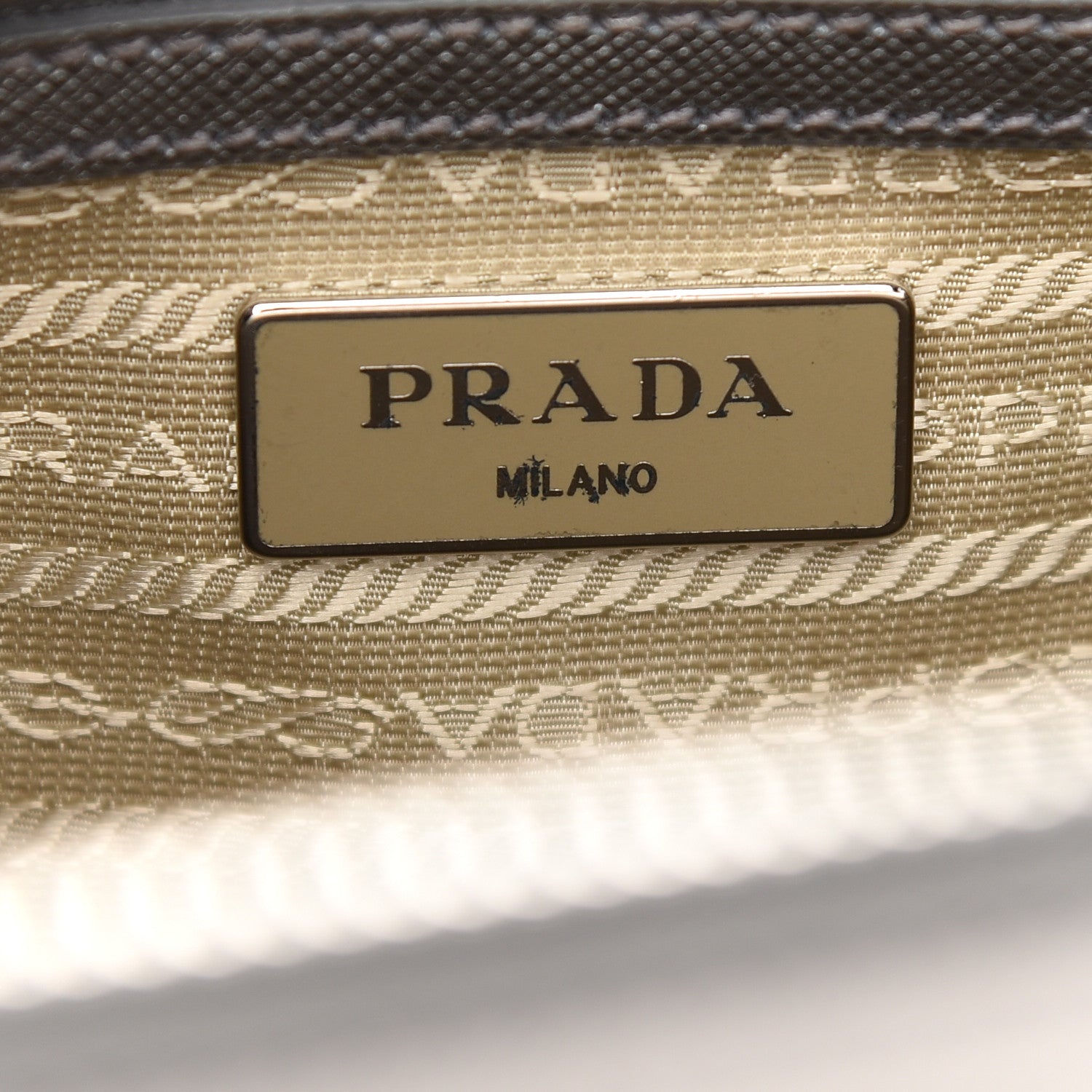 Prada Metallic Saffiano Small Galleria Double Zip Tote Cromo 6 of 12