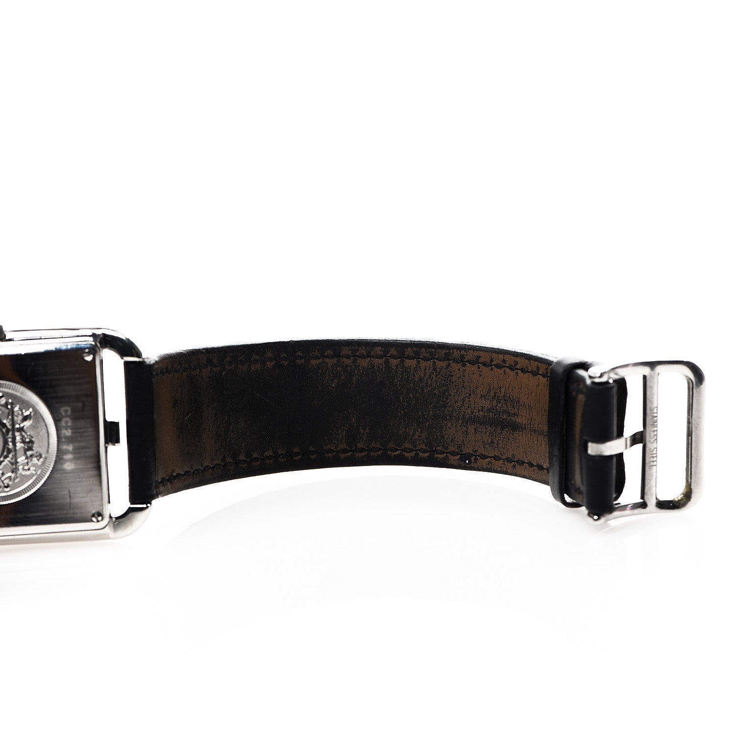 Hermes Stainless Steel Barenia 29mm Cape Cod Double Tour Quartz Watch Noir 6 of 8