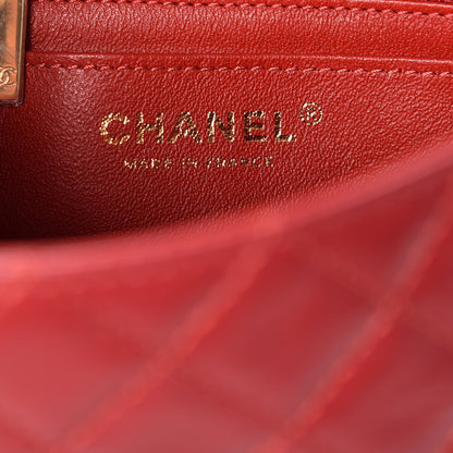 Chanel Aged Calfskin Quilted 2.55 Reissue Mini Flap Red 6 of 10