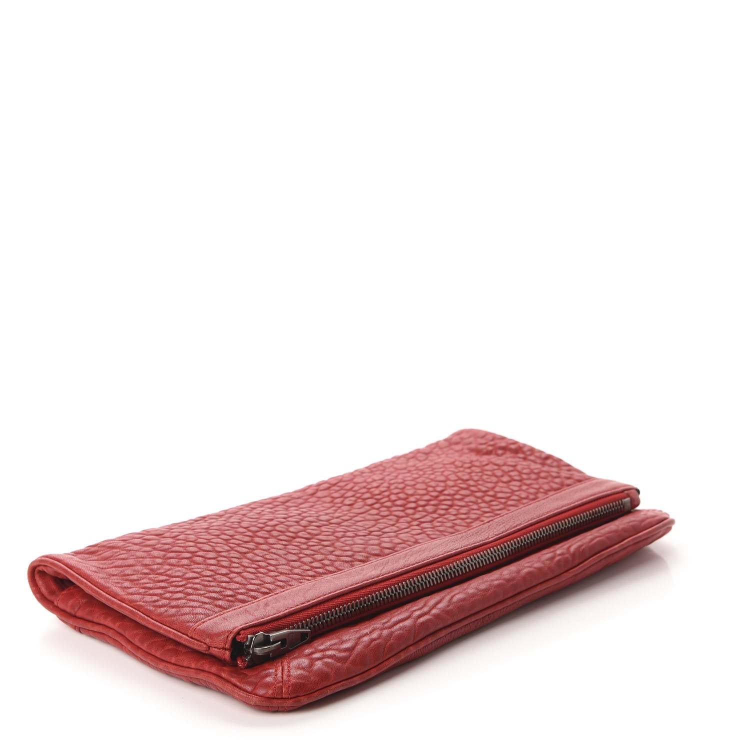 Alexander Wang Textured Lambskin Dumbo Fold Over Clutch Cayenne 4 of 8