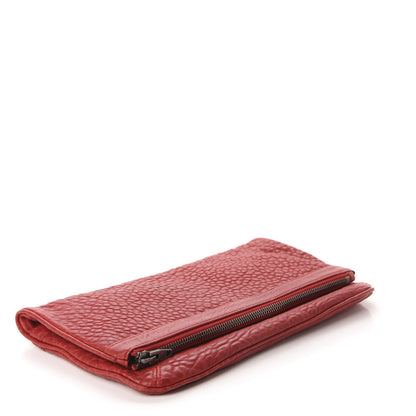 Alexander Wang Textured Lambskin Dumbo Fold Over Clutch Cayenne 4 of 8