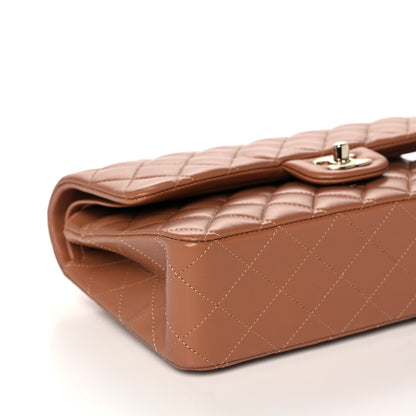Chanel Lambskin Quilted Medium Double Flap Brown 8 of 12