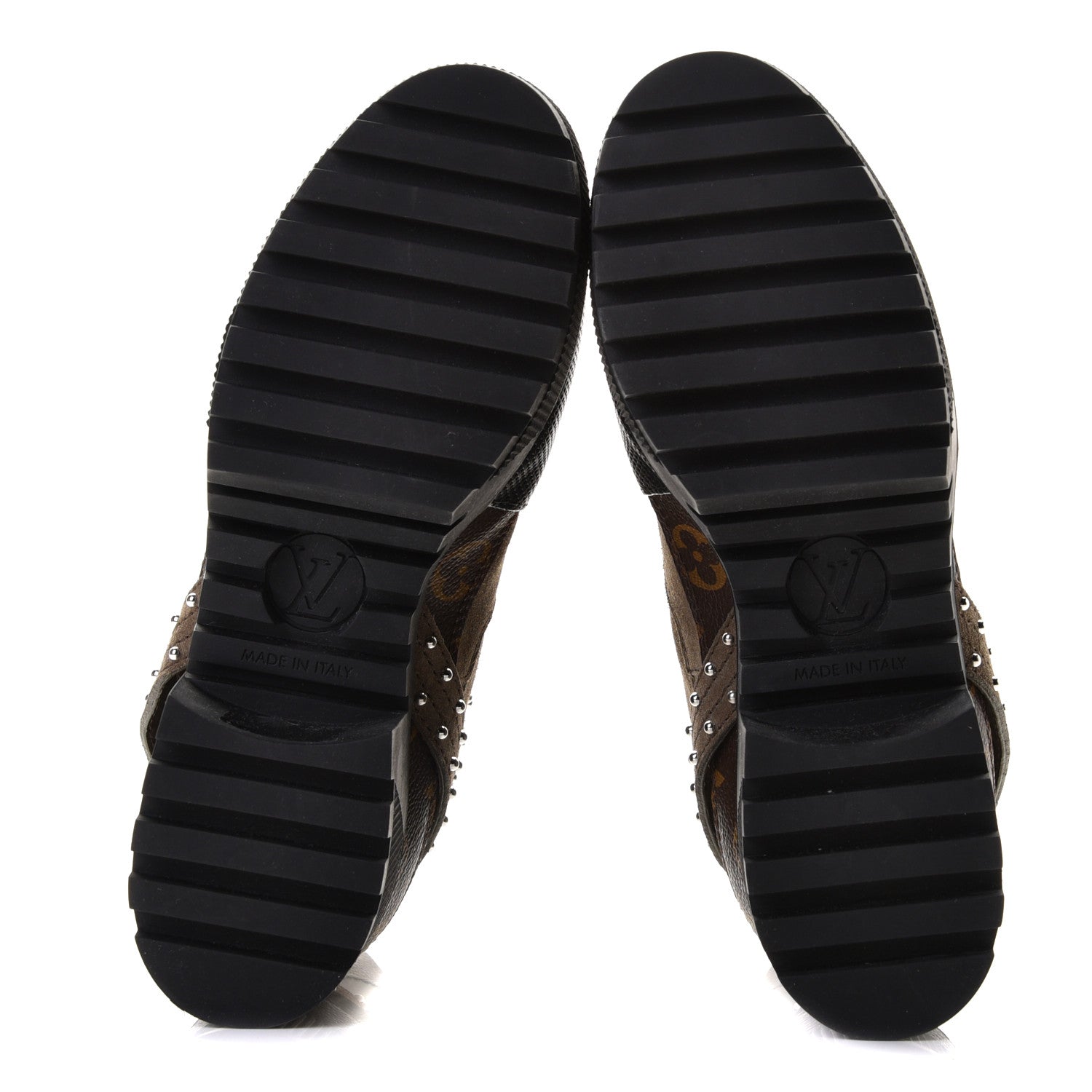 Louis Vuitton Suede Calfskin Monogram Laureate Platform Desert Boots 36.5 Kaki 5 of 9
