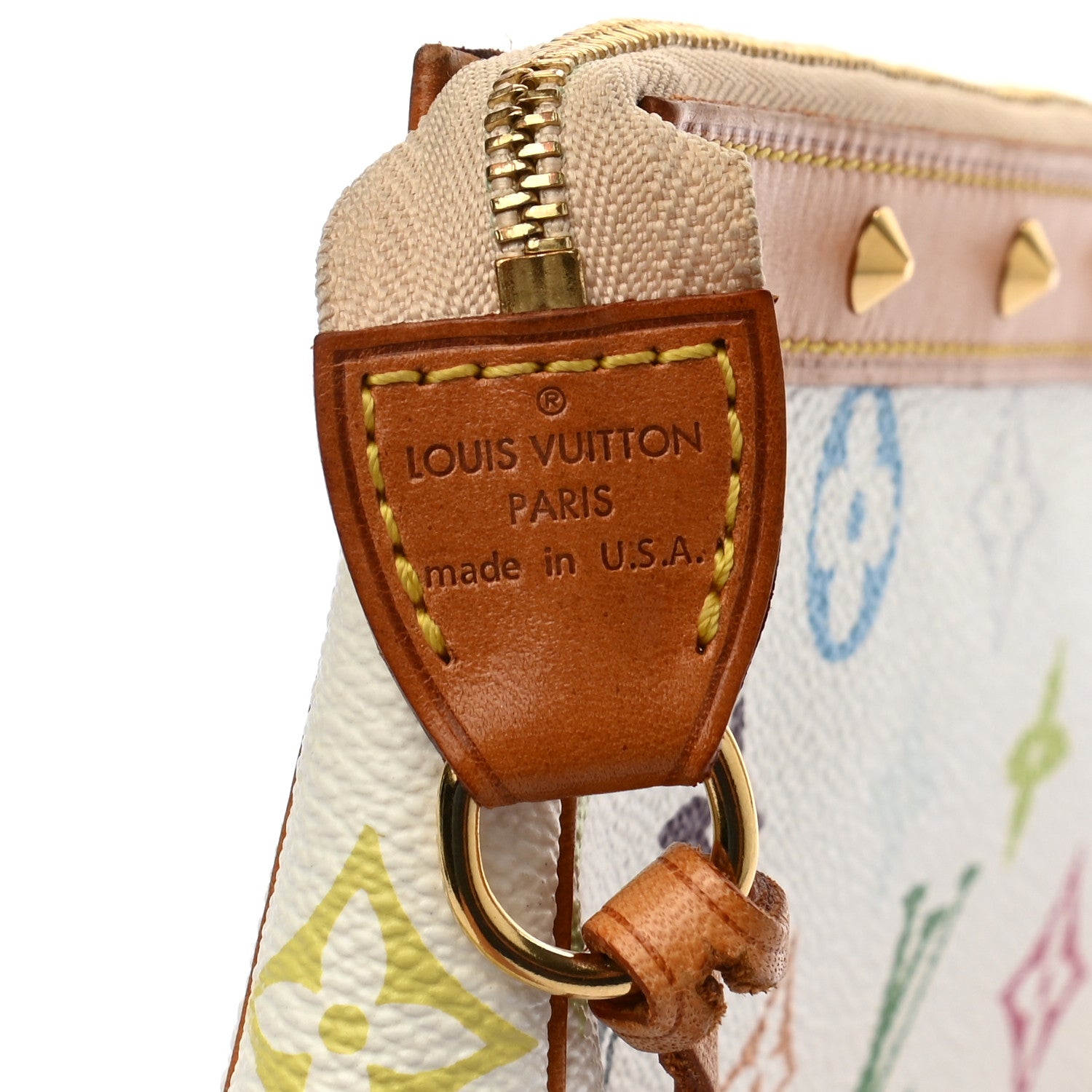 Louis Vuitton Monogram Multicolor Pochette Accessories White 8 of 10