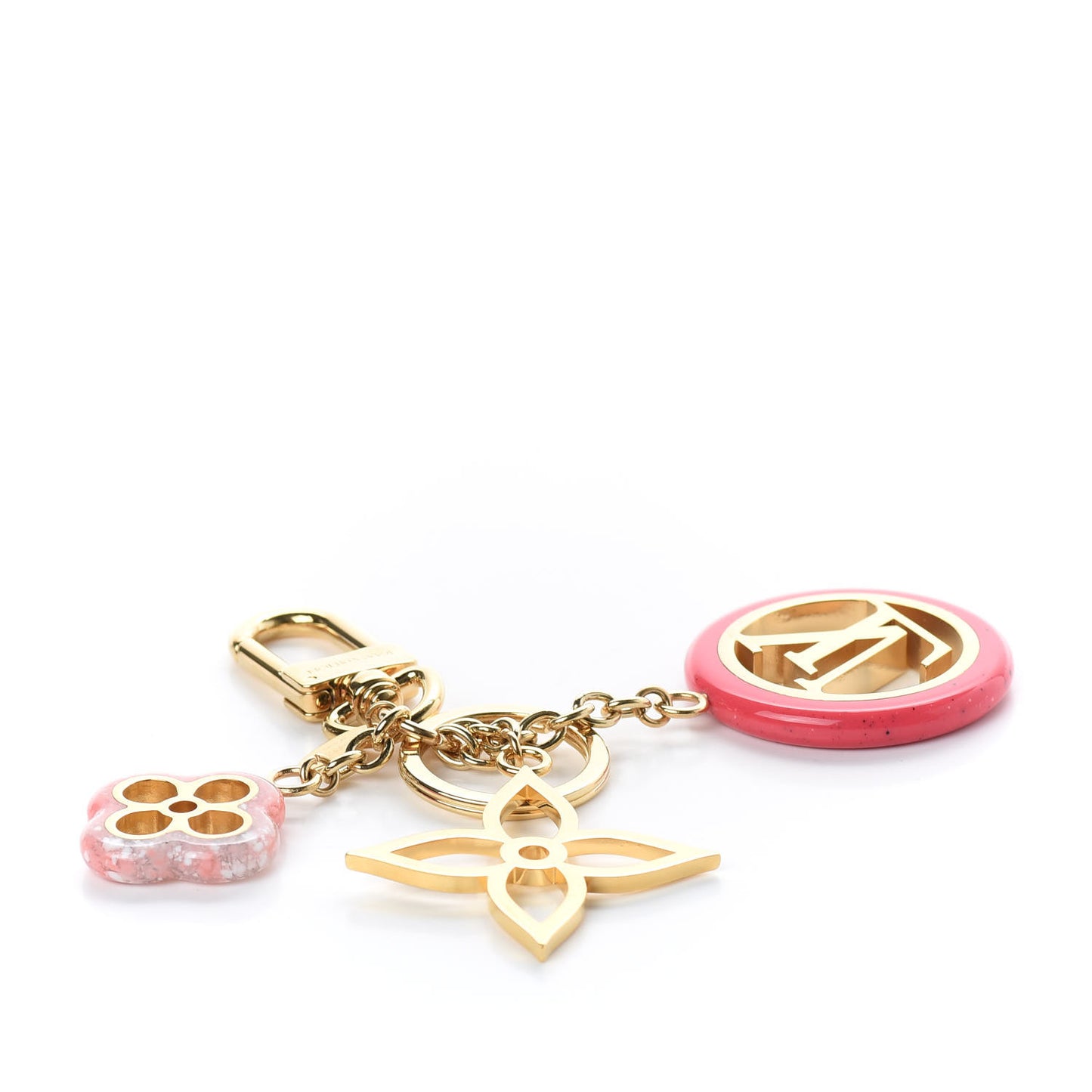 Colorline Bag Charm Key Holder Pink Glitter