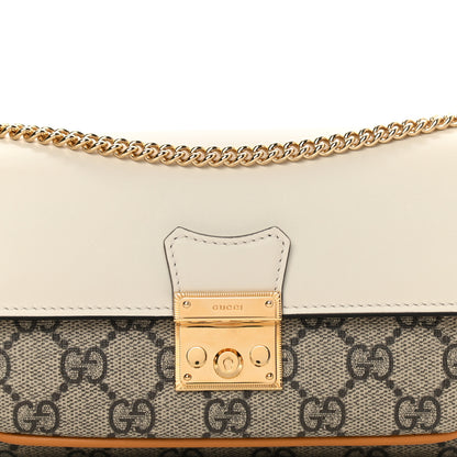Gucci GG Supreme Monogram Calfskin Padlock Chain Wallet Beige Mystic White Sun Oil 8 of 16