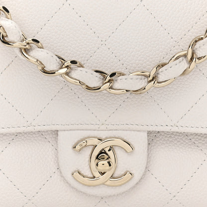 Chanel Caviar Quilted City Walk Flap White 8 of 10
