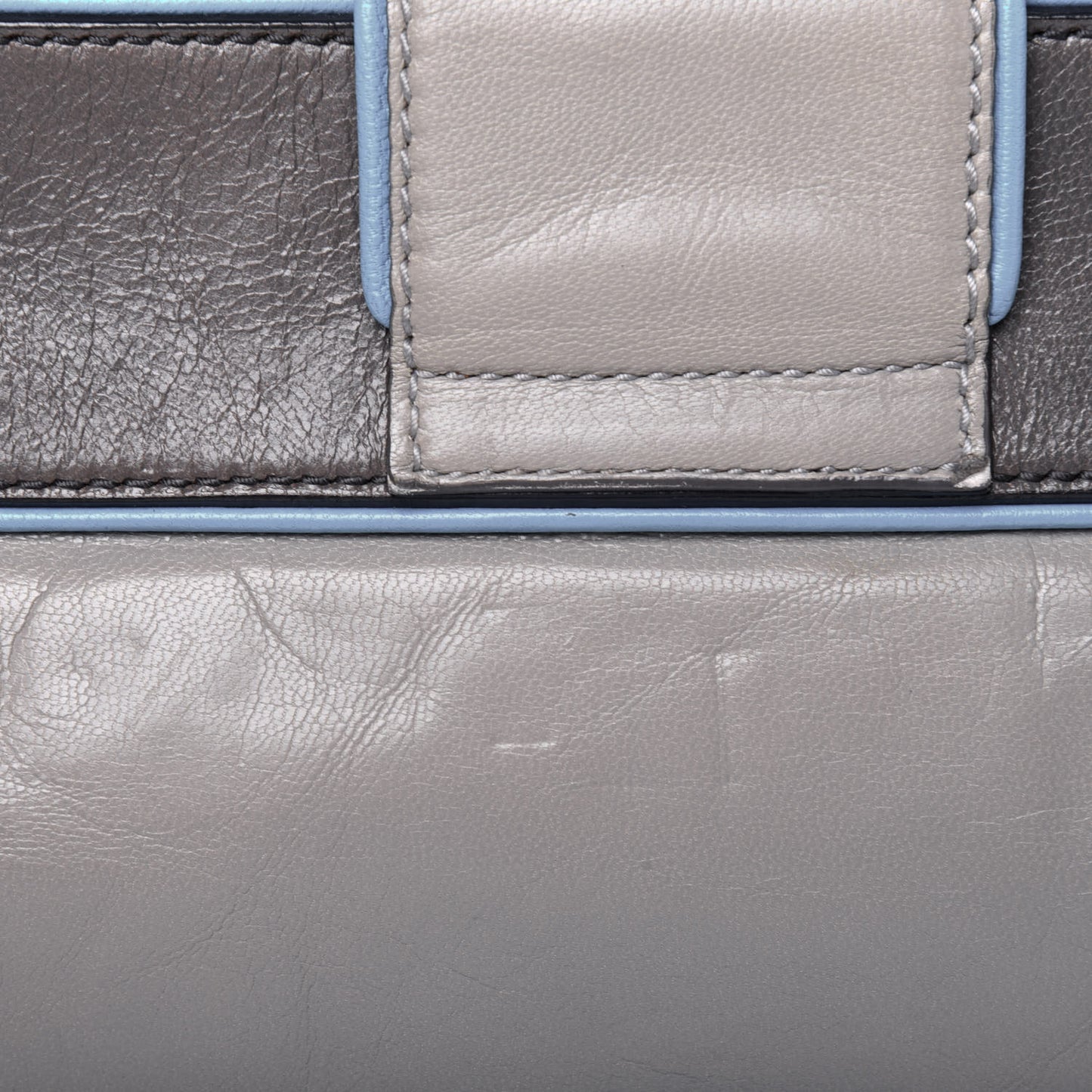 Chevre Silver Hardware Shoulder Bag