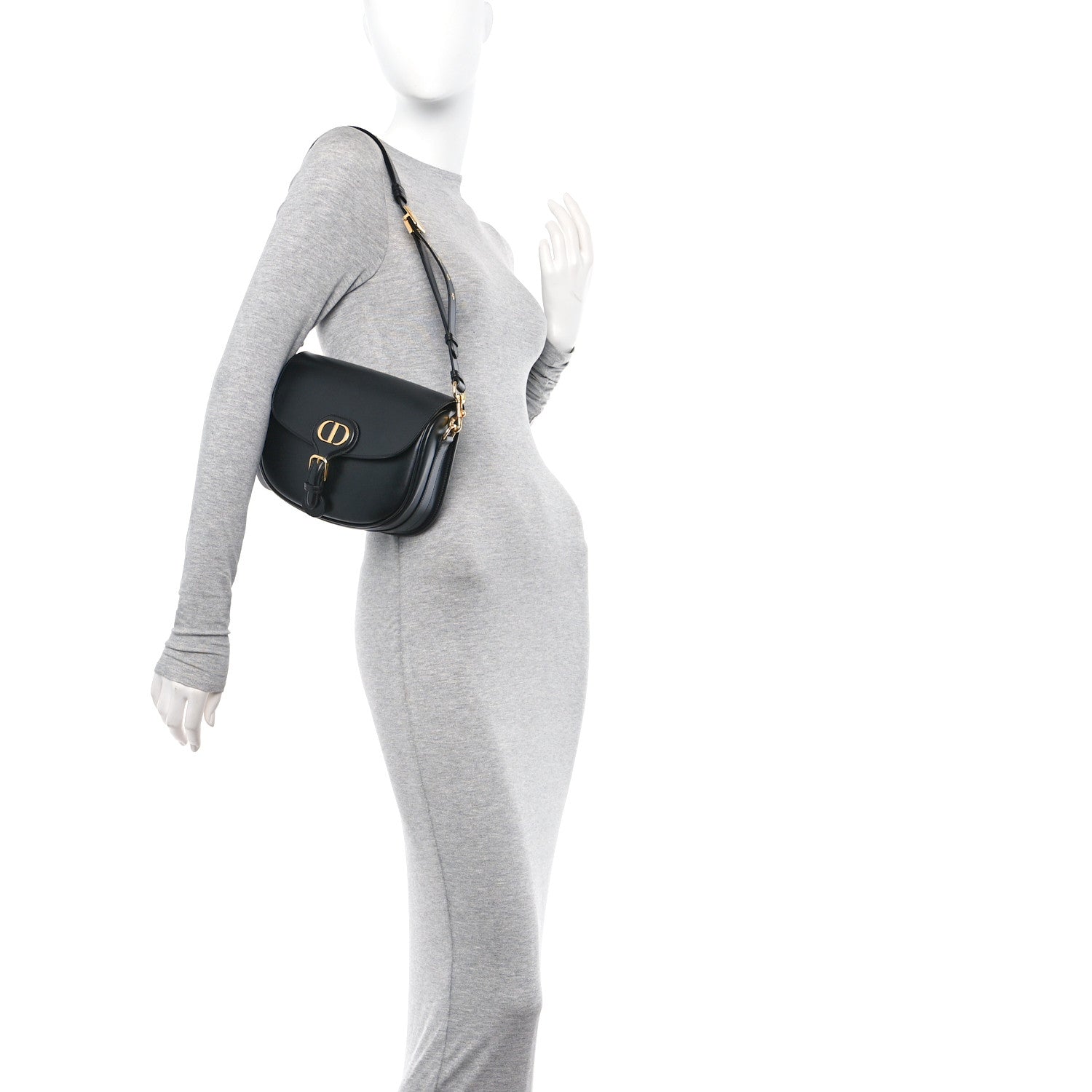 Christian Dior Box Calfskin Medium Bobby Flap Black 2 of 10