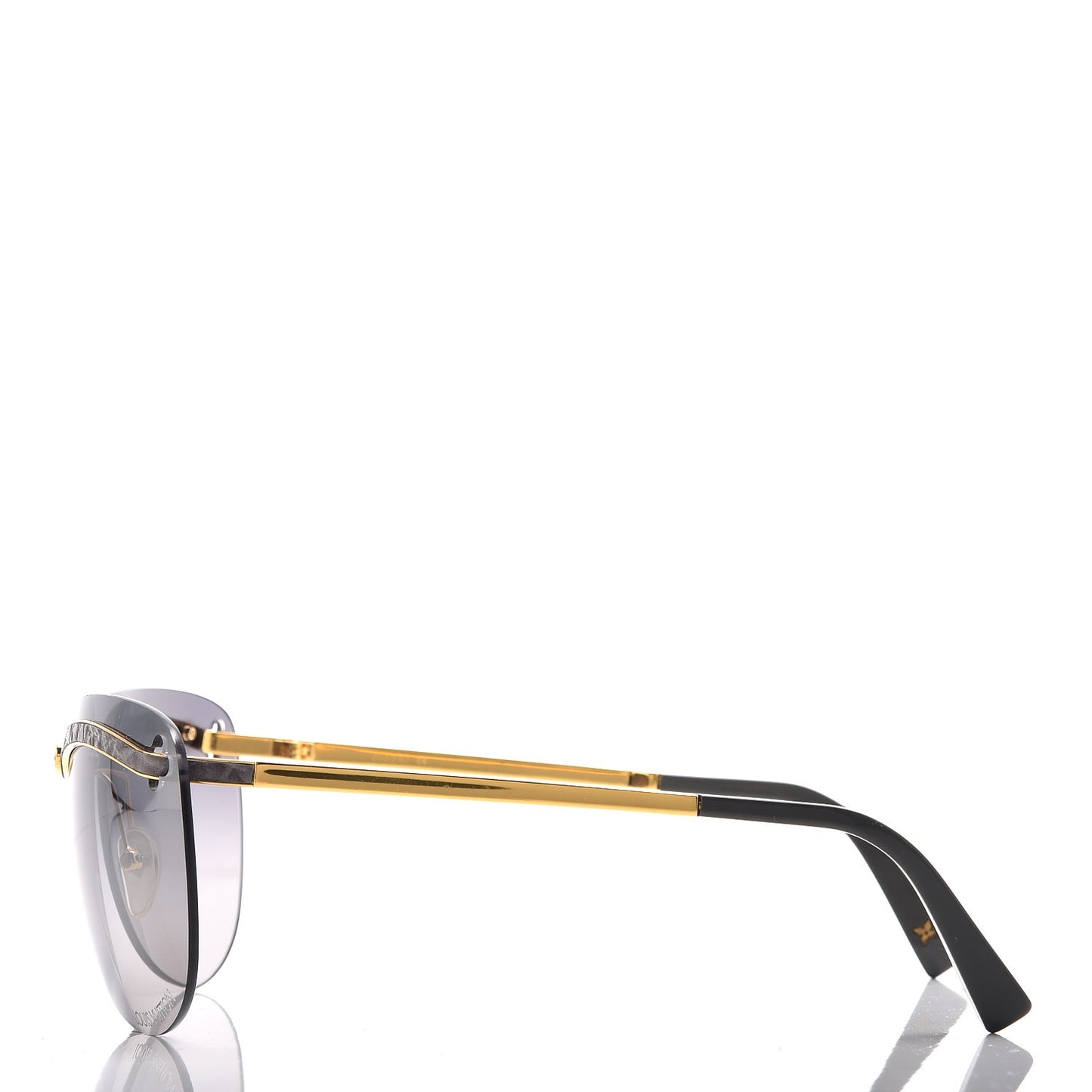 Metal Rimless Sunglasses Z0223U Gold