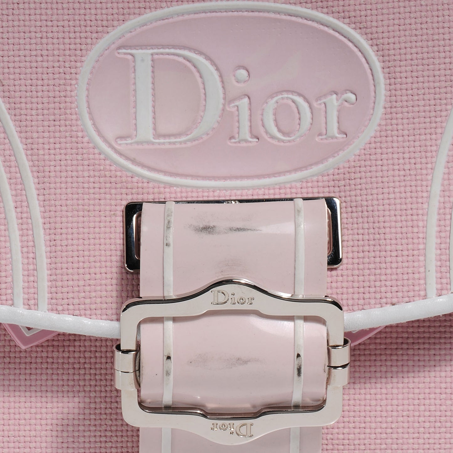 Canvas and Rubber Pink Bag