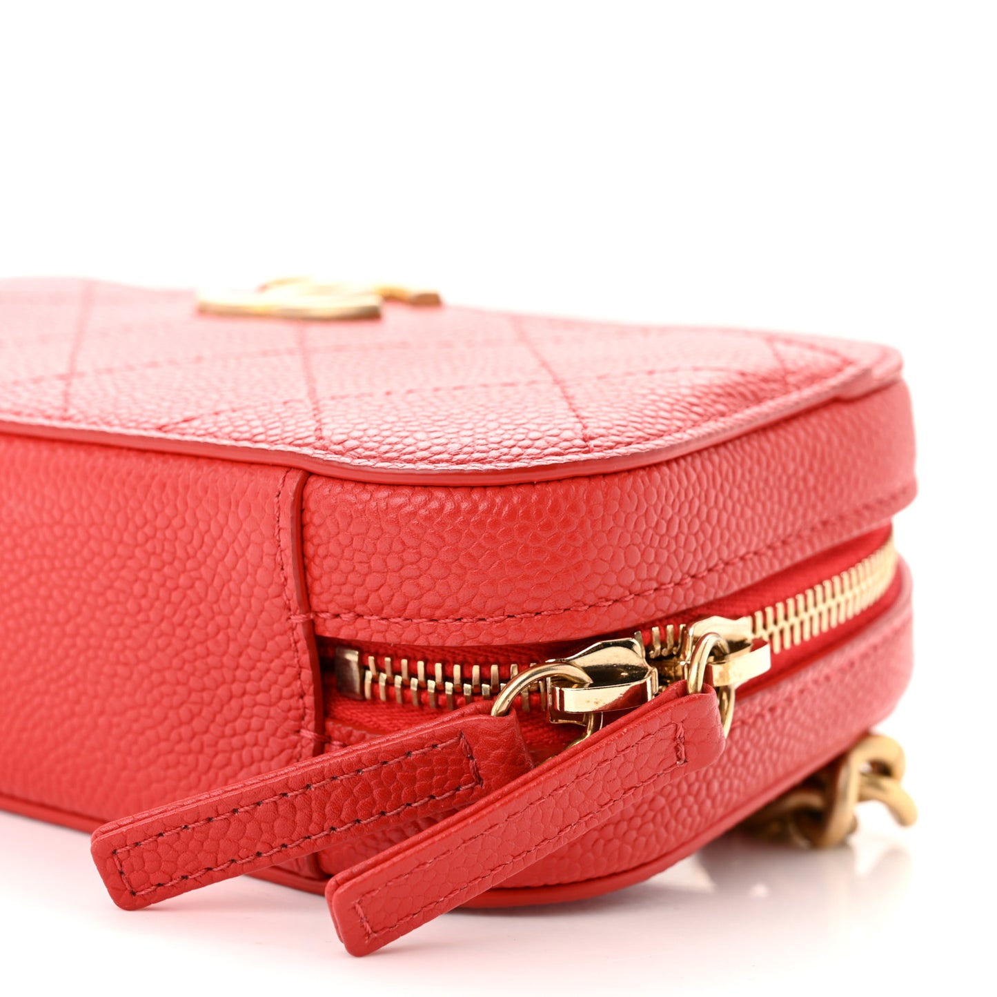 Caviar Quilted Waist Bag Red