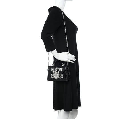 Dolce & Gabbana Ayers Small Devotion Top Handle Bag Black 2 of 9
