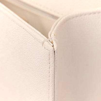 Chanel Caviar Chevron Quilted Small Boy Flap White 12 of 15