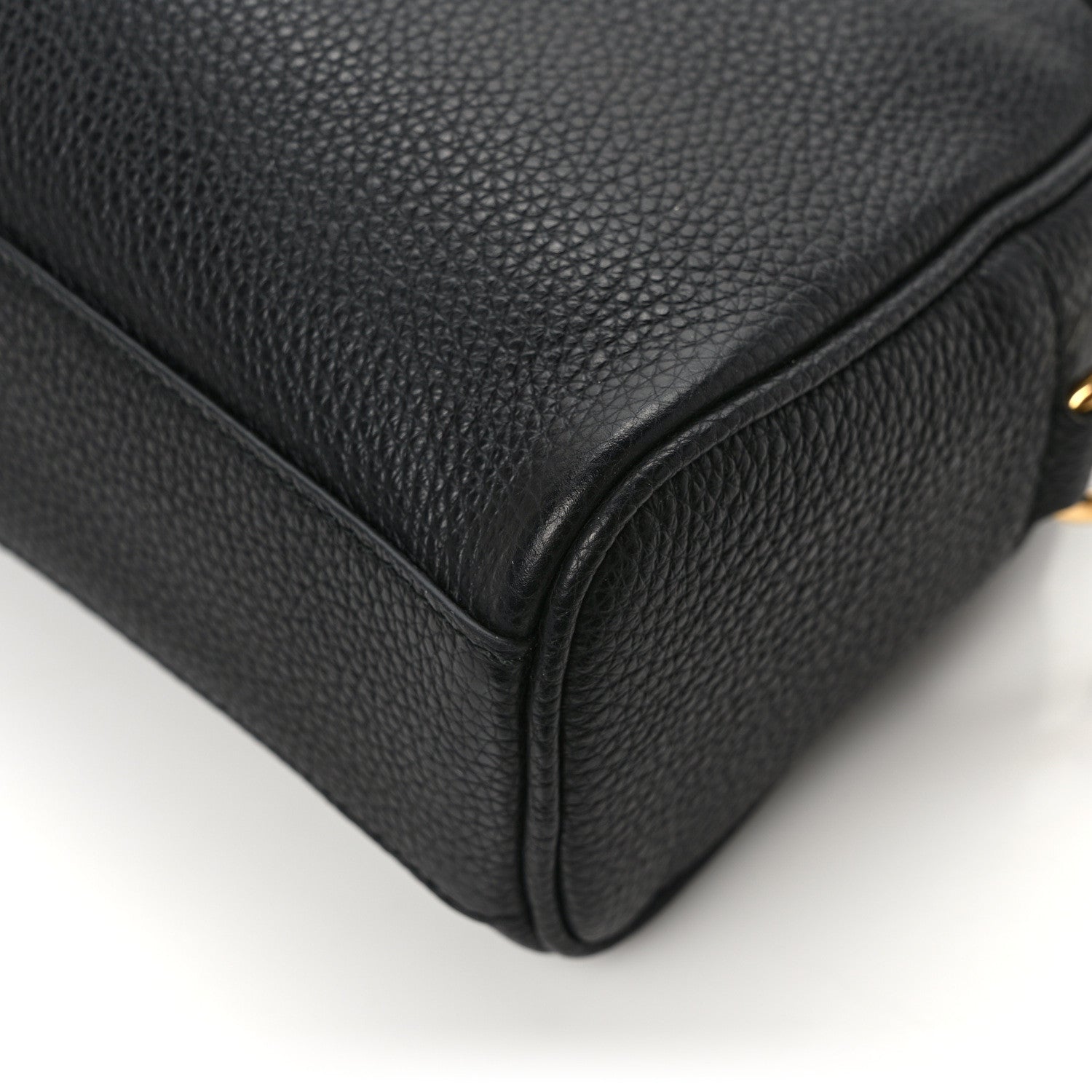 Salvatore Ferragamo Calfskin Travel Camera Crossbody Bag Black 12 of 13