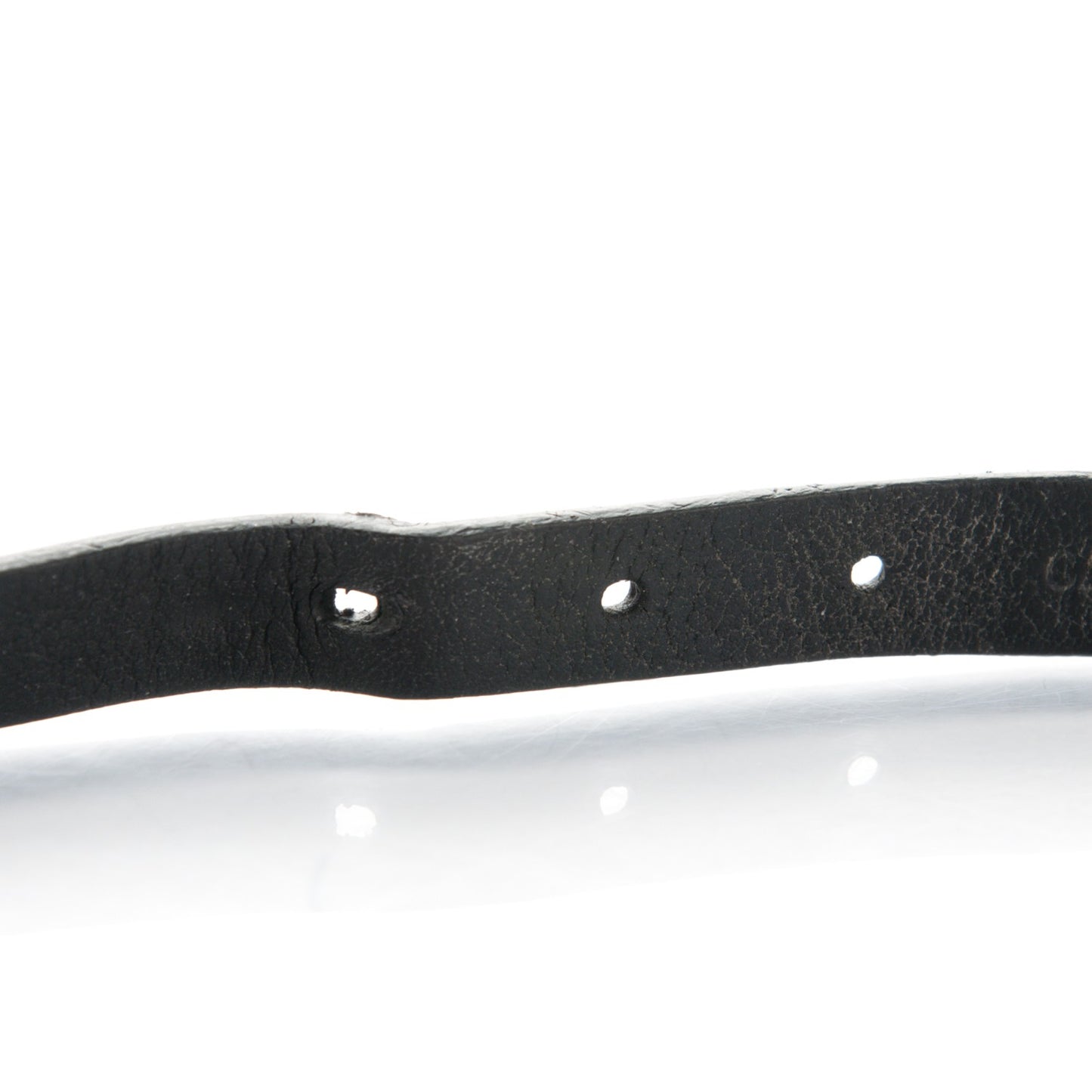 Calfskin Stamp It Bracelet 17 Black