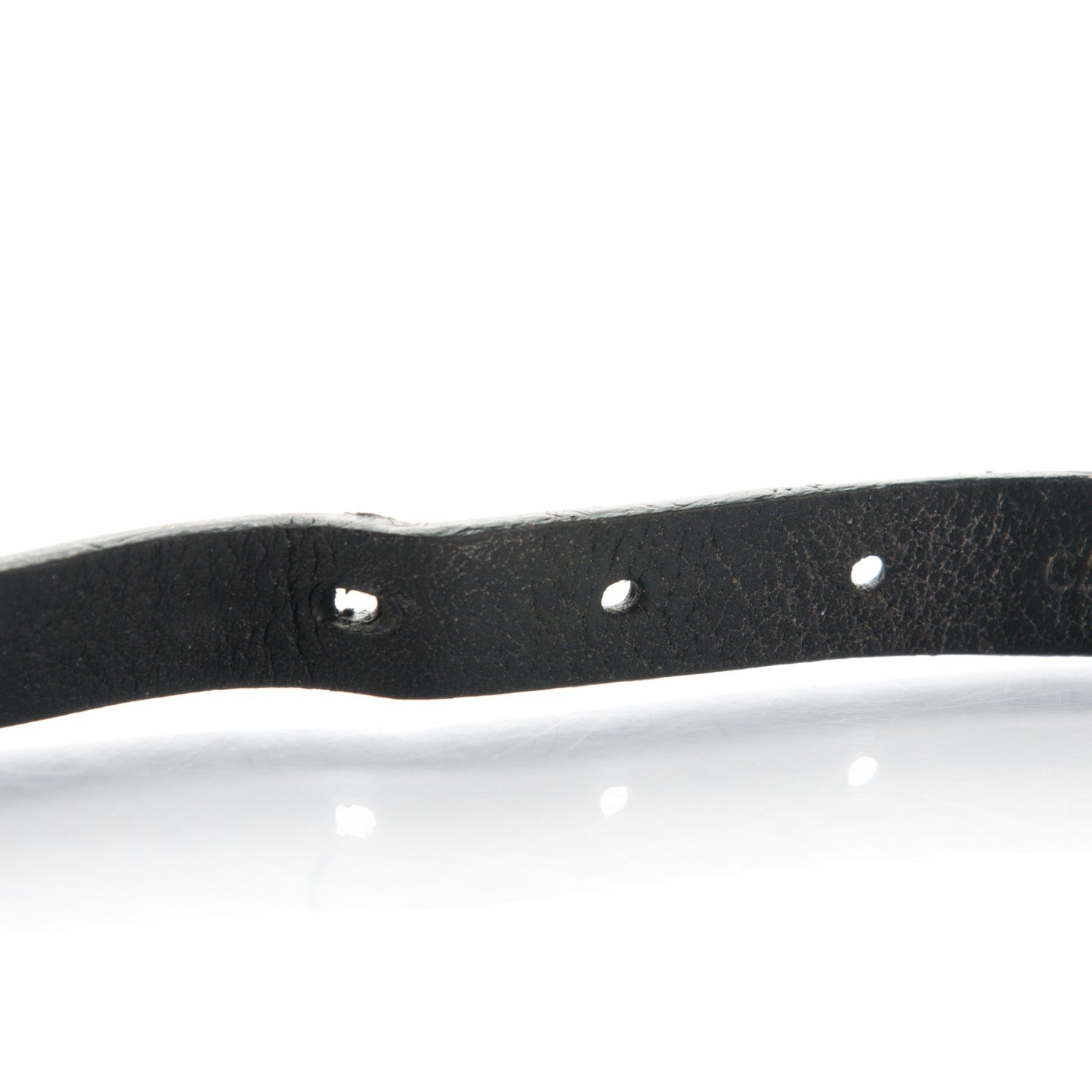 Louis Vuitton Calfskin Stamp It Bracelet 17 Black 8 of 9